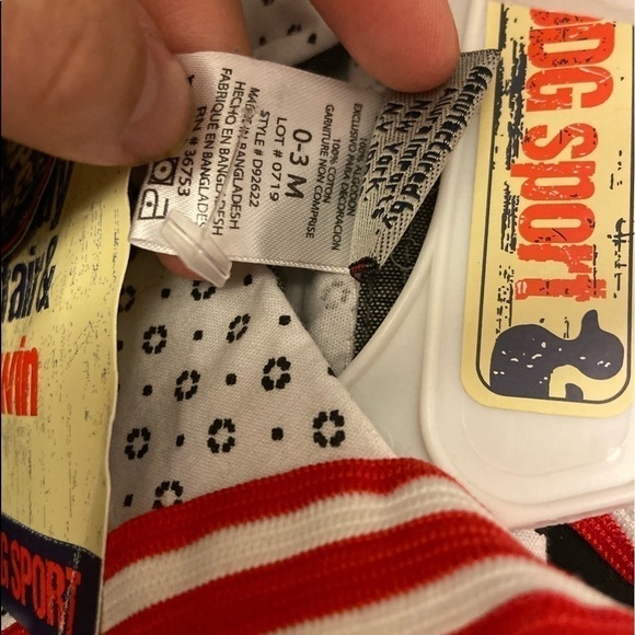 DDG Baby 2pc Collared Bodysuit/ Suspender Pants Outfit Set size 0-3 months - Picture 4 of 4